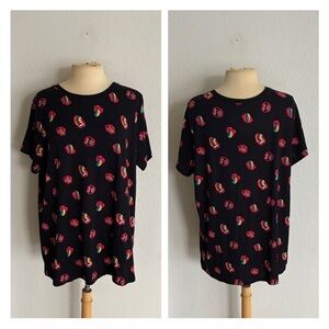 Torrid rainbow lips tee